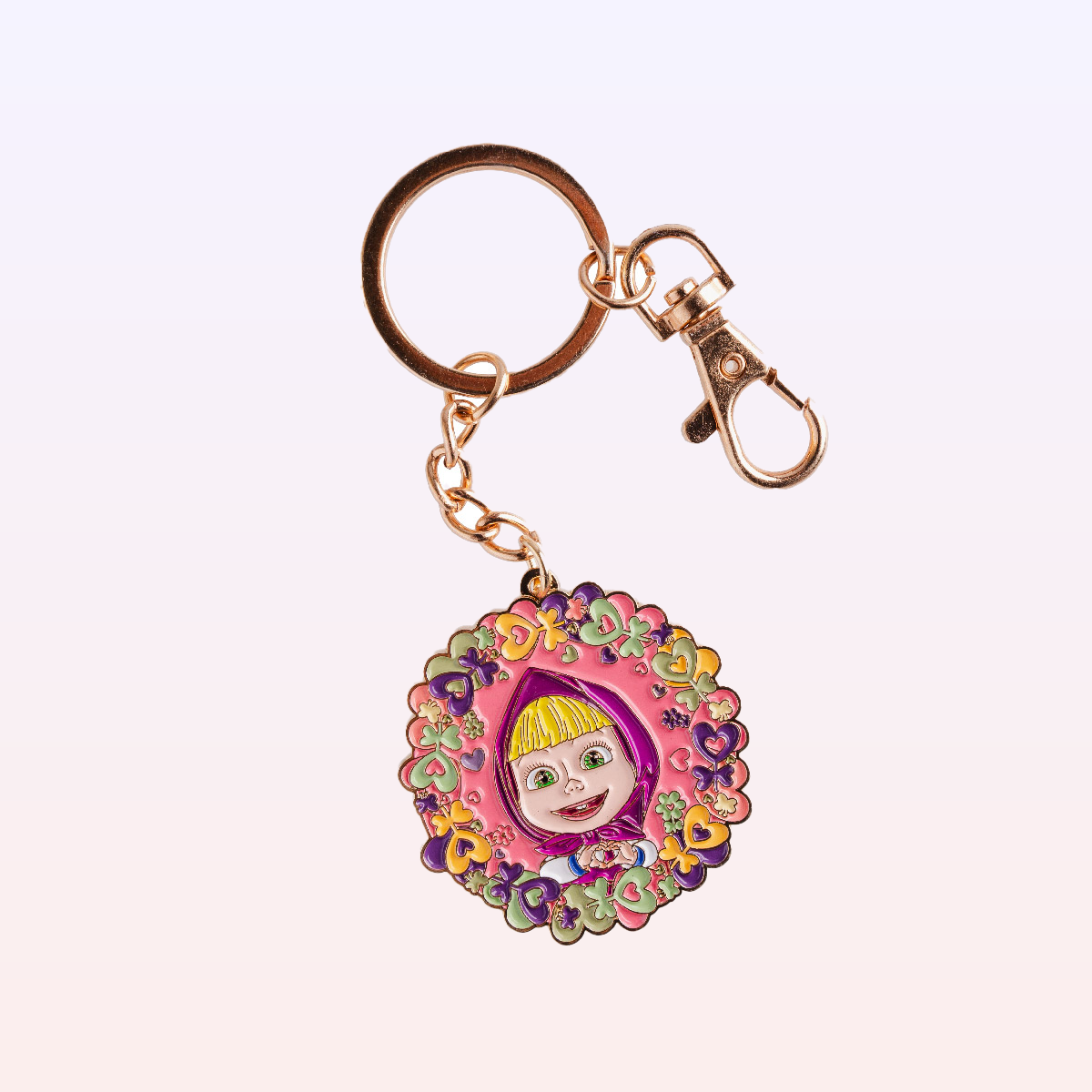 Masha Flower Framed Keychain - Masha and the Bear