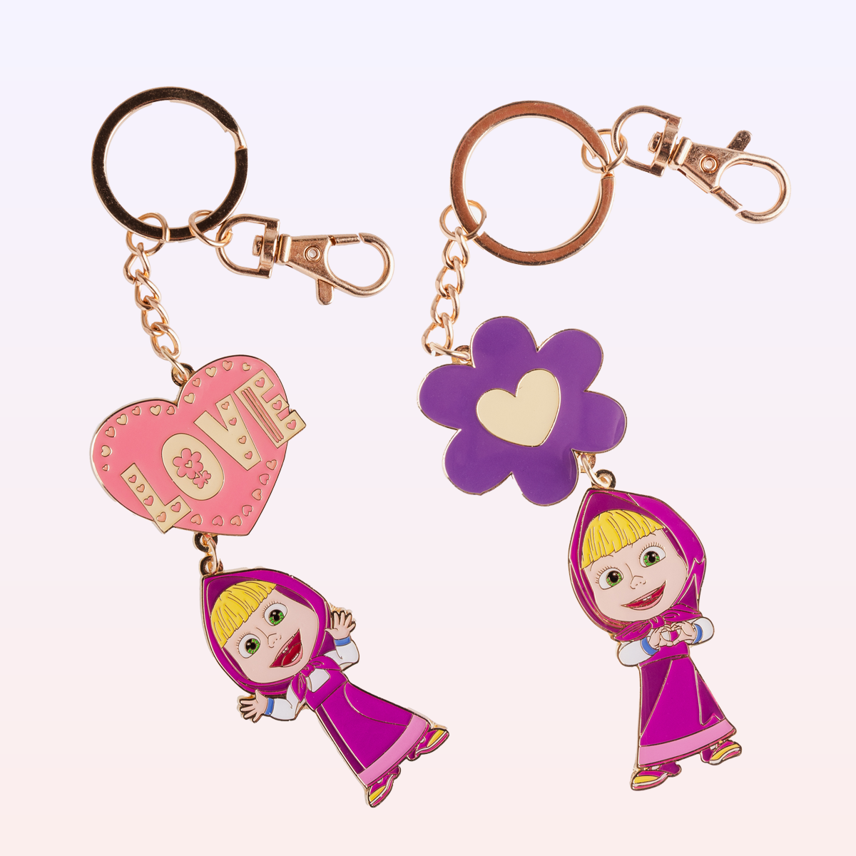 Masha Keychain - Love - Masha and The Bear