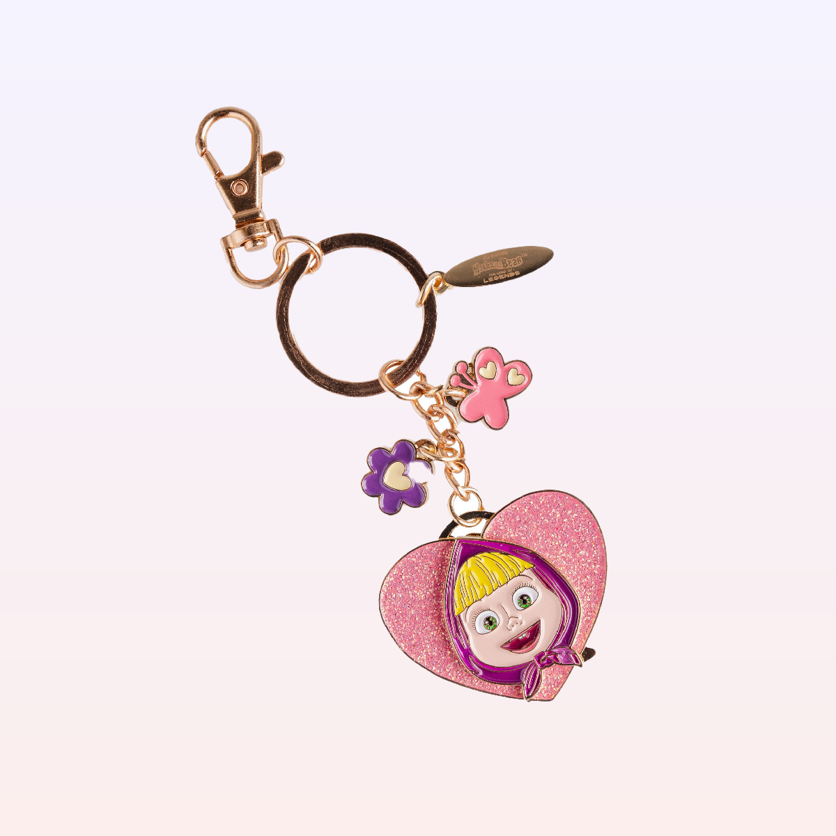 Masha Keychain with Heart - Masha and The Bear