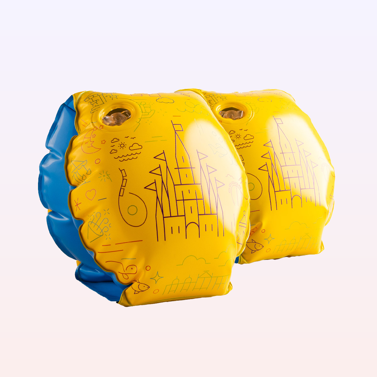 The Land of Legends Pool Armbands - Yellow