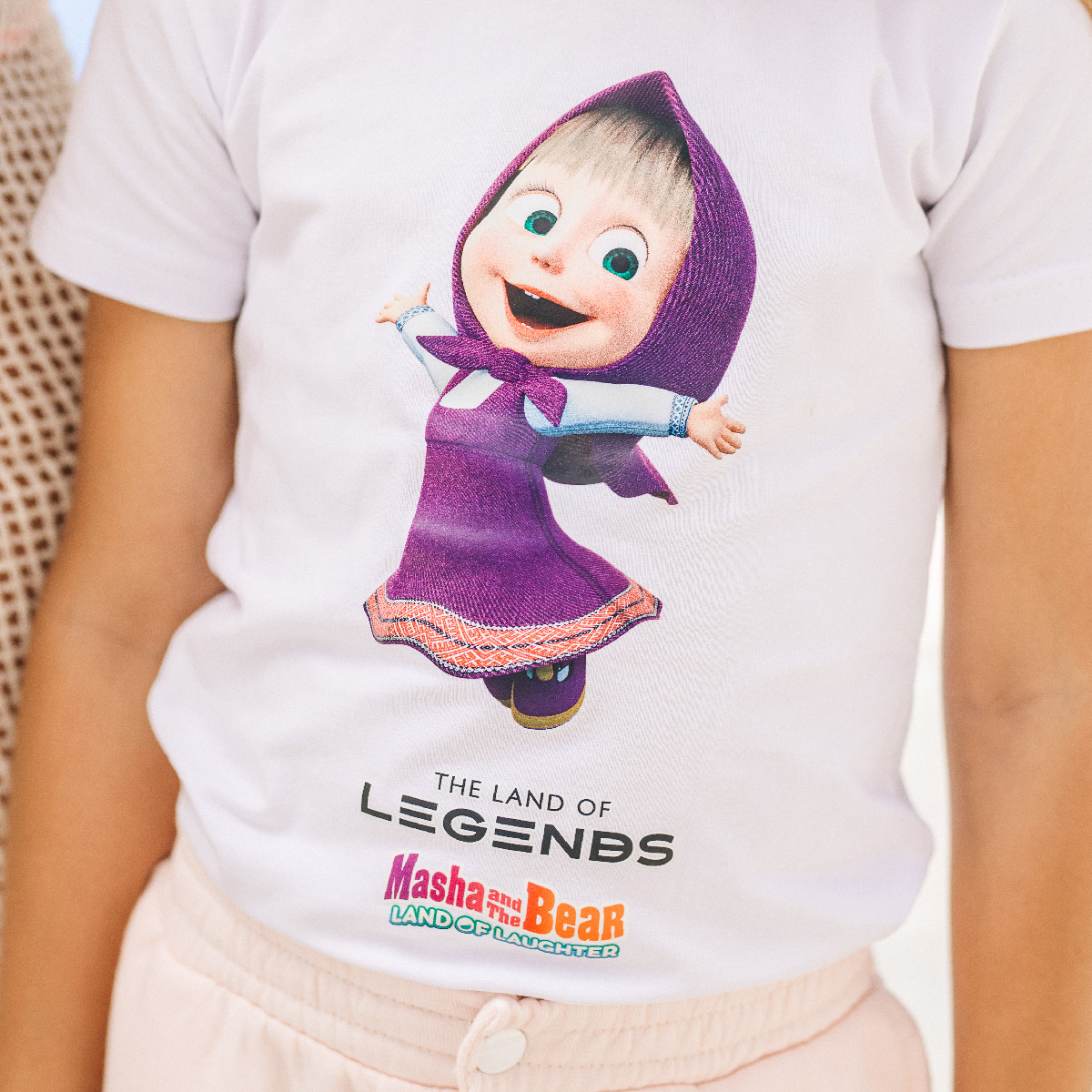 Masha White T-Shirt - Masha and The Bear (2-3 age)