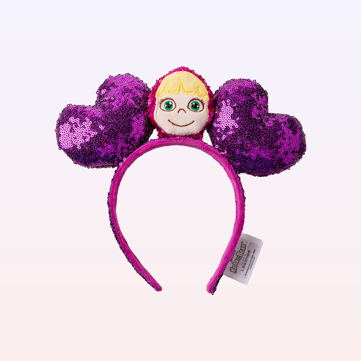 Masha Pink Bow Headband - Masha and The Bear