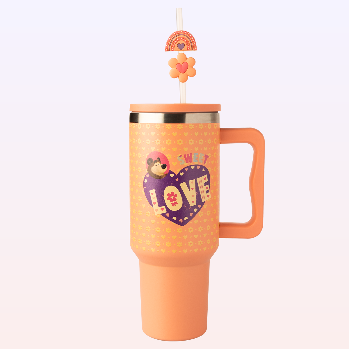 The Bear Orange Thermos - Masha and The Bear