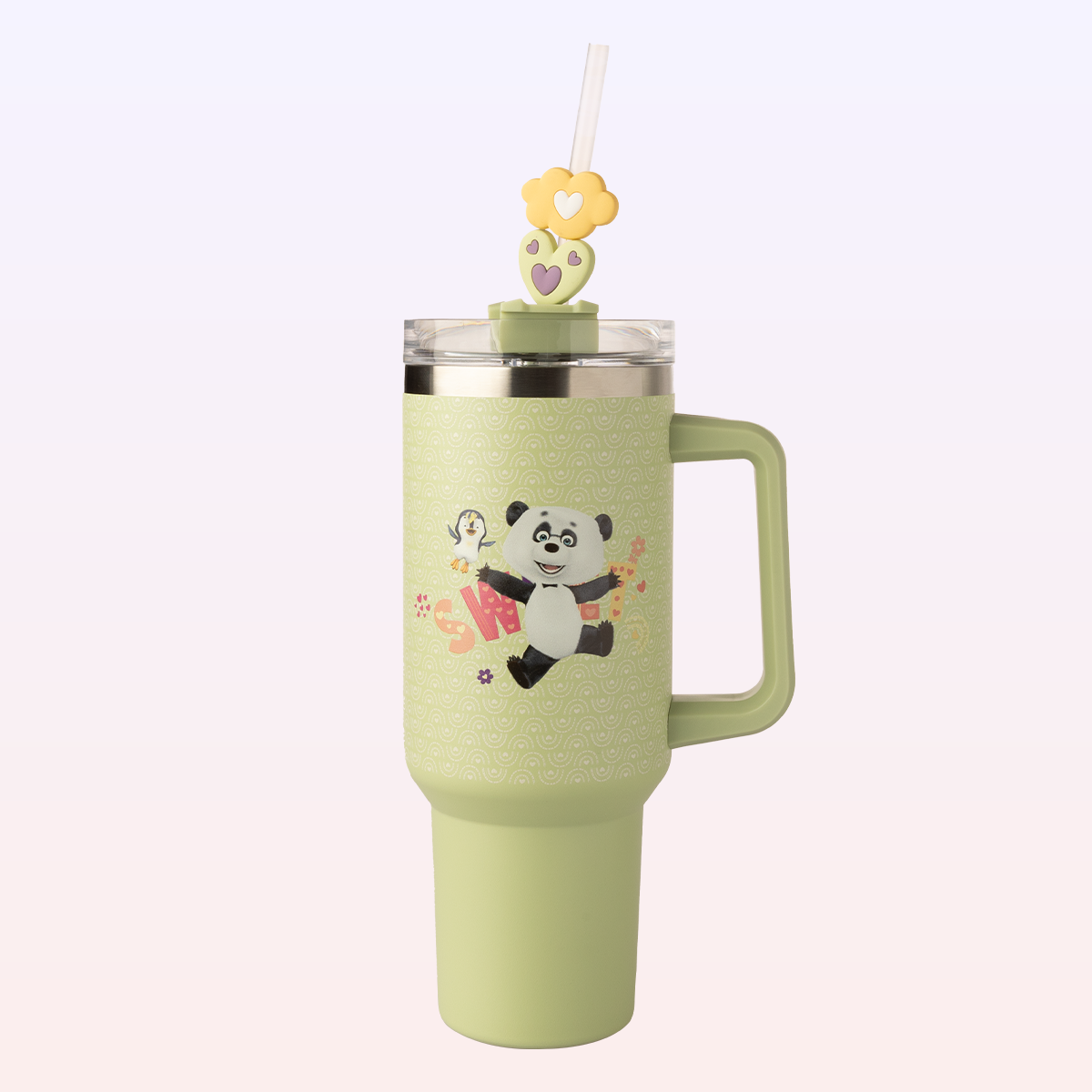 Panda Green Thermos - Masha and The Bear