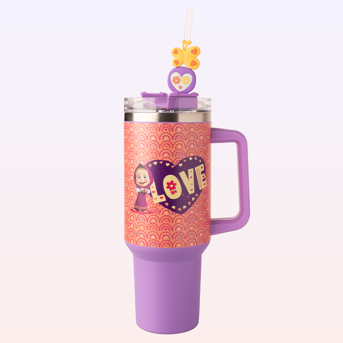 Masha Purple Thermos - Masha and The Bear