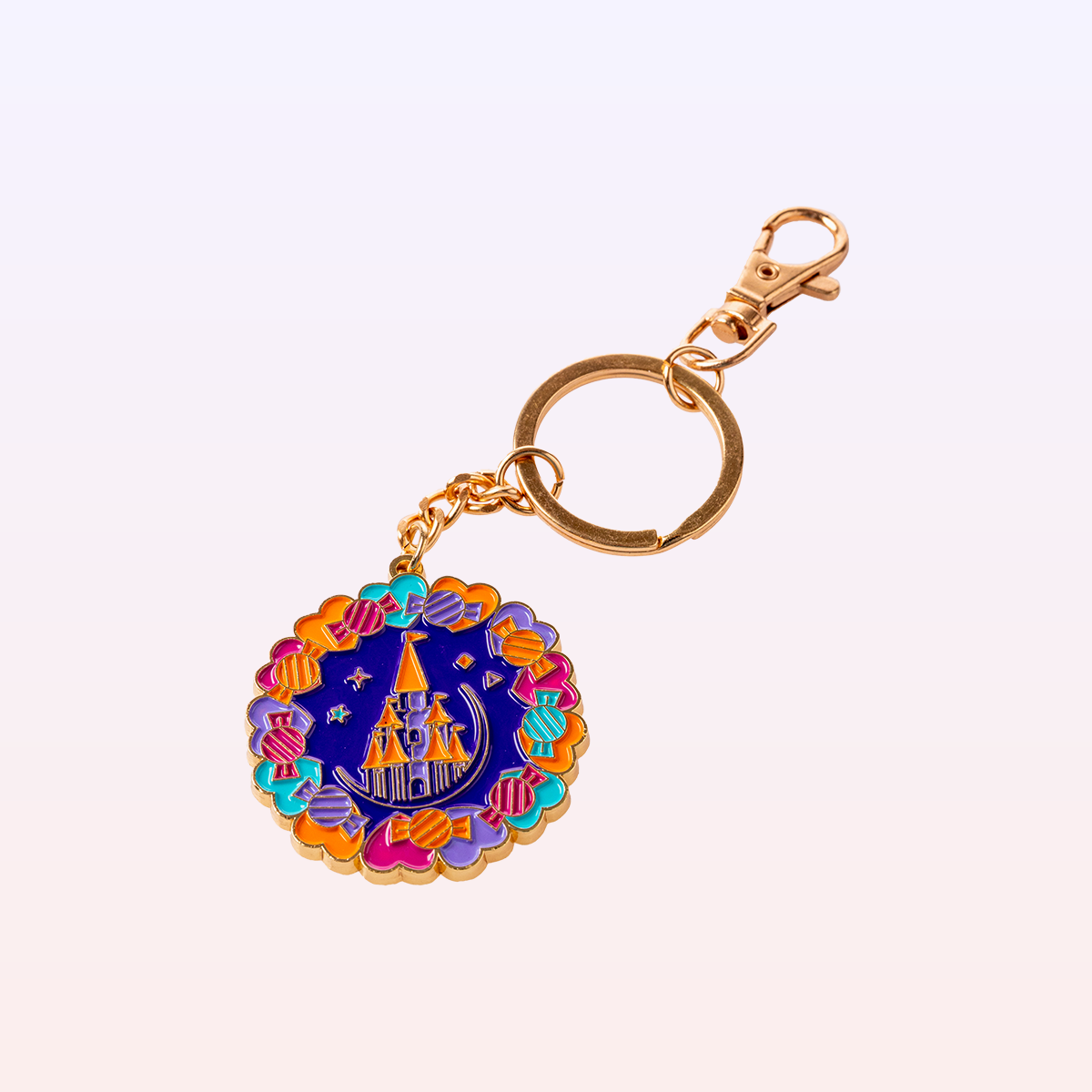 The Land of Legends Chateau Purple Keychain