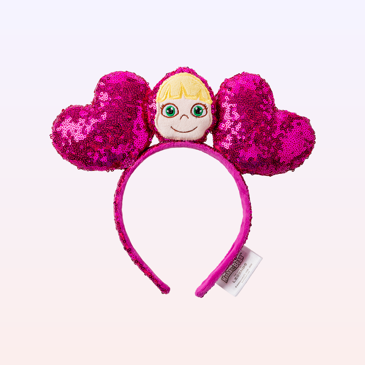 Masha Purple Bow Headband - Masha and The Bear