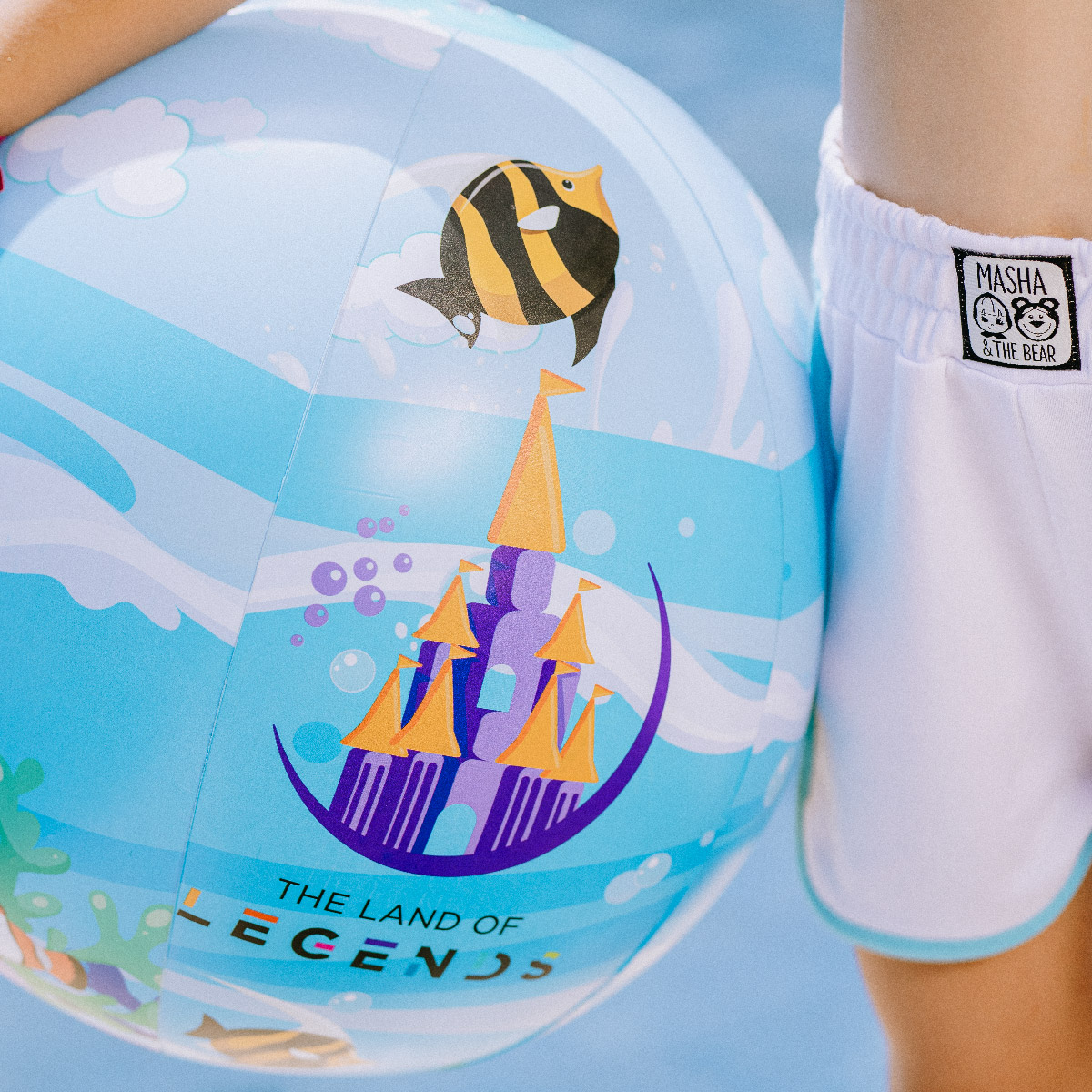 The Land of Legends Inflatable Beach Ball - Blue